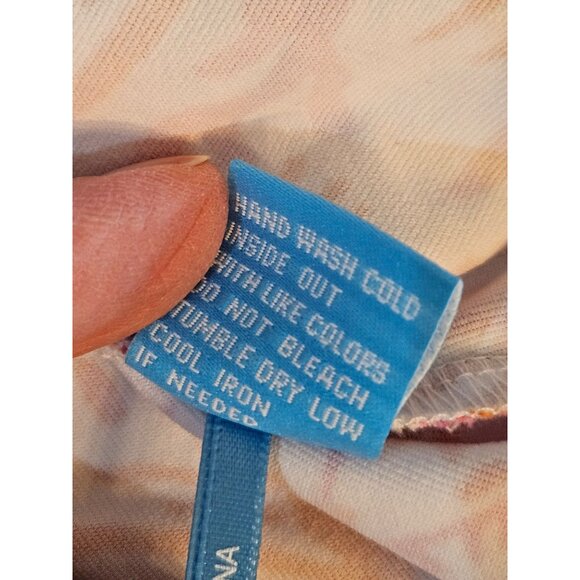 J. McLaughlin Top Small Catalina Cloth Pink Orange Village Print Career - Picture 10 of 10